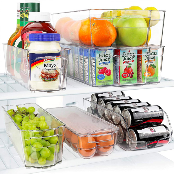 acrylic fridge bins